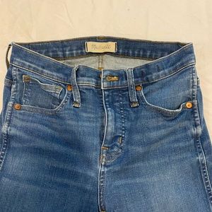 Made-well light wash skinny jeans